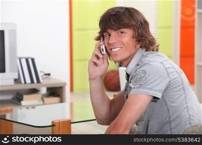 teenager talking on the phone