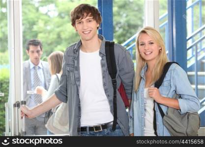 Teenagers at school