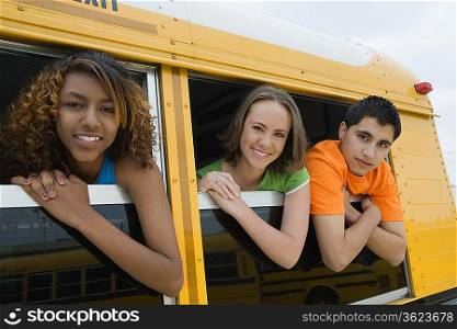 Teenagers on School Bus
