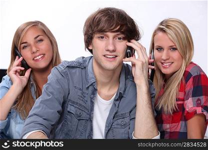 Teenagers on the phone