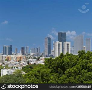 Tel-Aviv and Ramat Gan city. Israel.