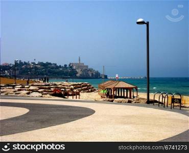 Tel Aviv-Promenade. Tel Aviv - promenade to Jaffa