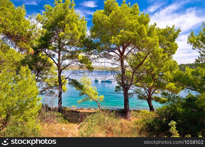 Telascica bay nature park yachting destination of Dugi otok island, Dalmatia, Croatia