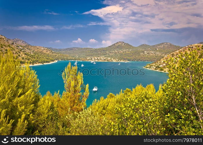 Telascica bay yachting and sailing destination on Dugi otok island in Dalmatia, Croatia
