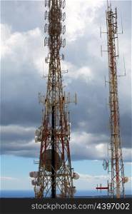 telecommunications tower telephony repeaters in Menorca Pico del Toro