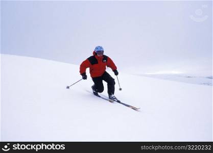 Telemarking Down a Ski Slope