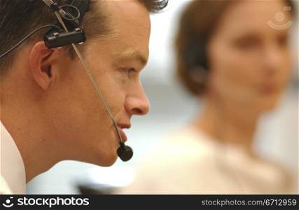 telesales people working in UK call center