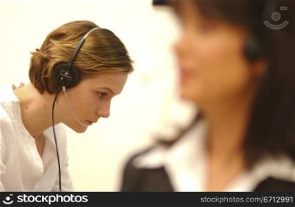 telesales people working in UK call center