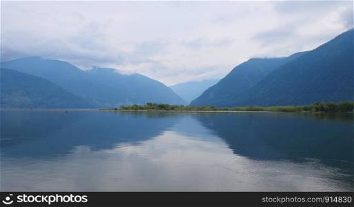 Teletskokoe lake, beatuiful landscape, Altay, Russia