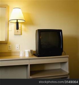 Television and lamp