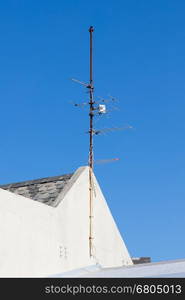 Television antenna, used for receiving different tv-channels and radio