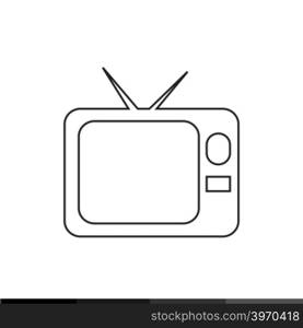 Television Screen Icon Illustration design