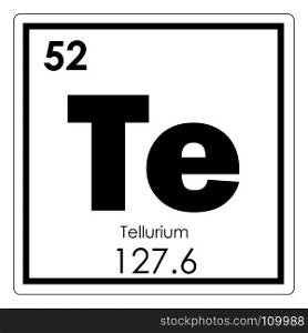 Tellurium chemical element periodic table science symbol