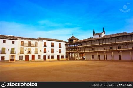 Tembleque Plaza Mayor in Toledo at Castile La Mancha on Saint james way