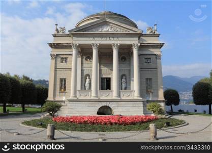 Tempio Voltiano is the most visited museum in Como, Italy. The permanent exhibition is dedicated to the memory of Alessandro Volta and the recognition of his scientific work