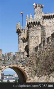 Templar castle located in the province Ponferrada, Leon