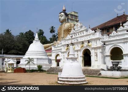 Temple and buddha in Wewurukannala Vihara, Sri Lanka