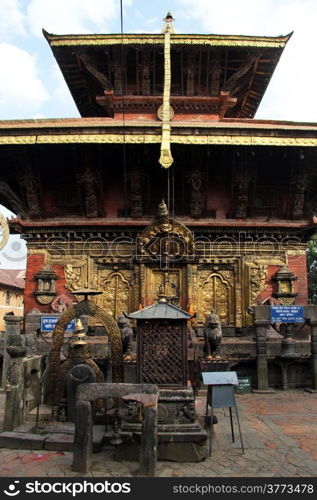 Temple Changu Narayan near Bhaktapur, Nepal