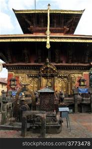 Temple Changu Narayan near Bhaktapur, Nepal