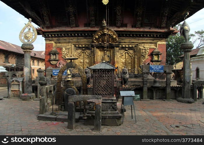 Temple Changu Narayan near Bhaktapur, Nepal