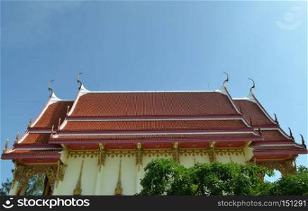 Temple in Lotus Leaf at Wat Muang,Angthong Thailand