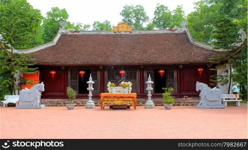 temple in the traditional architectural style of the east, Hai Duong, Viet Nam