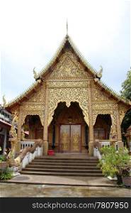 Temple in Wat Dokaueng, Chiang Mai, Thailand