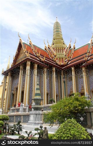 Temple near royal palace in Grand palace, Bangkok, Thailand