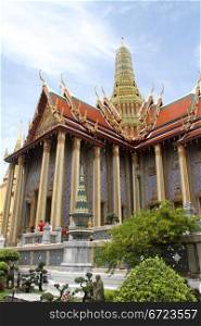 Temple near royal palace in Grand palace, Bangkok, Thailand
