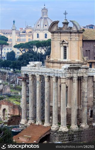 Temple of Antonin and Faustina is an ancient Roman temple in Rome, Italy.