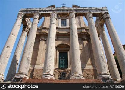 Temple of Antoninus and Faustina at the Roman Forum, Rome, Italy