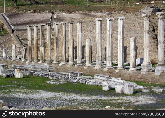 Temple of Asklepios in Asklepion, Bergama, Turkey