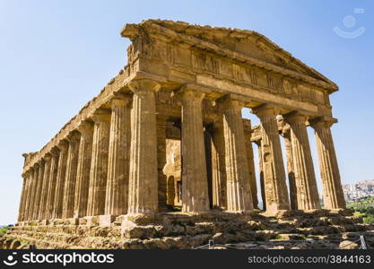 Temple of Concordia. Valley of the Temples at Agrigento on Sicily, Italy