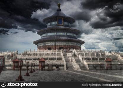 Temple of Heaven - temple and monastery complex in central Beijing. Temple of Heaven - temple and monastery