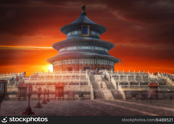 Temple of Heaven - temple and monastery complex in central Beijing. Temple of Heaven - temple and monastery