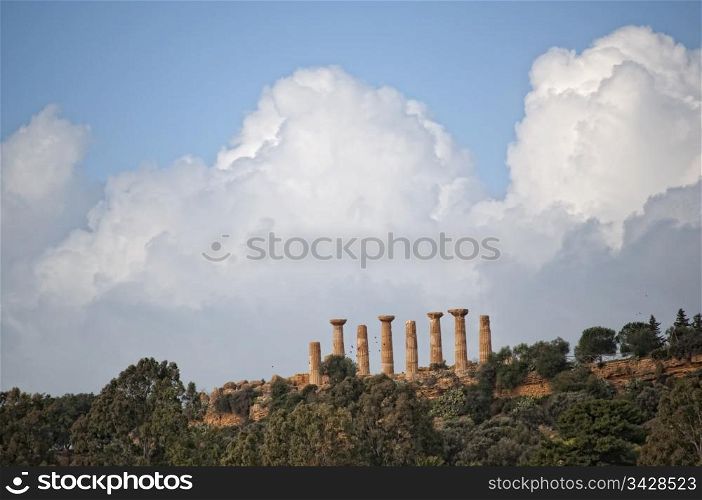 Temple of Hercules in the Valley of the Temples in Agrigento