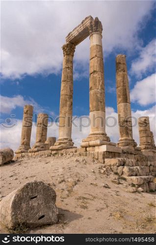 Temple of Hercules of the Amman Citadel complex, Amman, Jordan