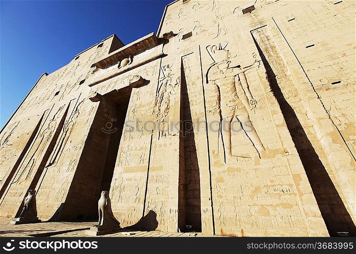 temple of Horus in Edfu, Egypt.