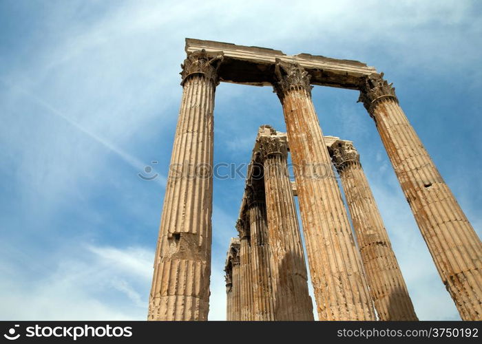 Temple of Olympian Zeus , Athens , Greece .