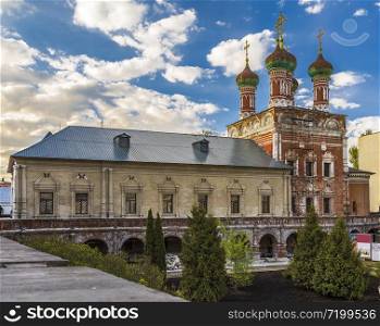 Temple of Sergius of Radonezh in Vysokopetrovsky Monastery. Moscow. Russia