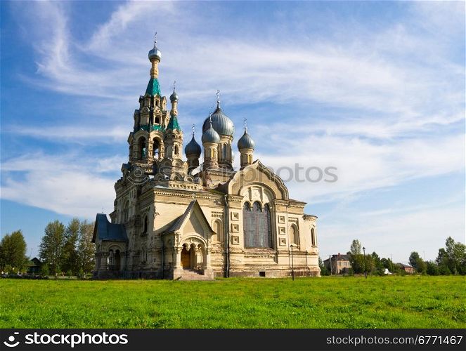 Temple of the Divine Savior of the image in the village Kukoba. Russia