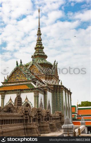 Temple of the Emerald Buddha or Wat Phra Kaew and the Royal Grand Palace in Bangkok, Thailand