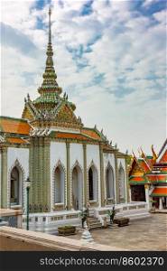 Temple of the Emerald Buddha or Wat Phra Kaew in Bangkok, Thailand