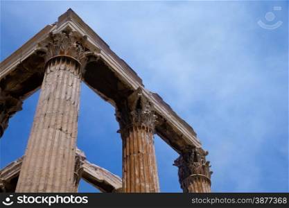 Temple of the Olympian Zeus and the Acropolis in Athens, Greece&#xA;&#xA;