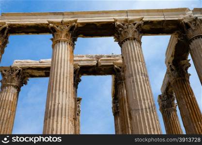 Temple of the Olympian Zeus and the Acropolis in Athens, Greece&#xA;&#xA;