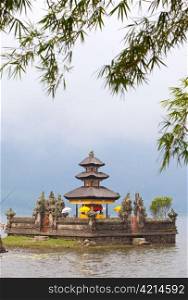 temple on lake Beratan, Bali,Indonesia