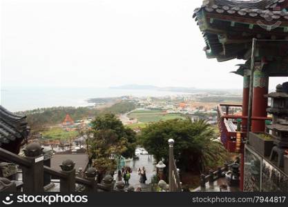 Temples and stunning scenery on the island of Jeju South Korea