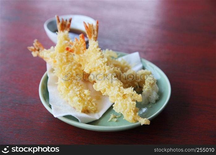 Tempura Fried shrimp Japanese style