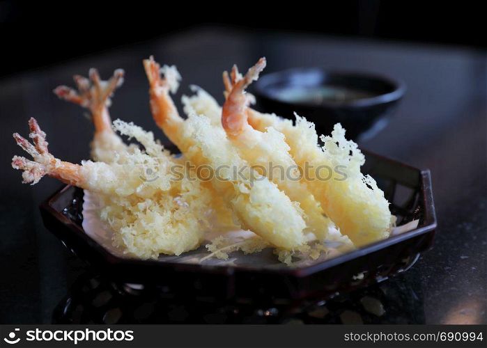 Tempura Fried shrimp Japanese style