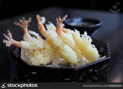 Tempura Fried shrimp Japanese style